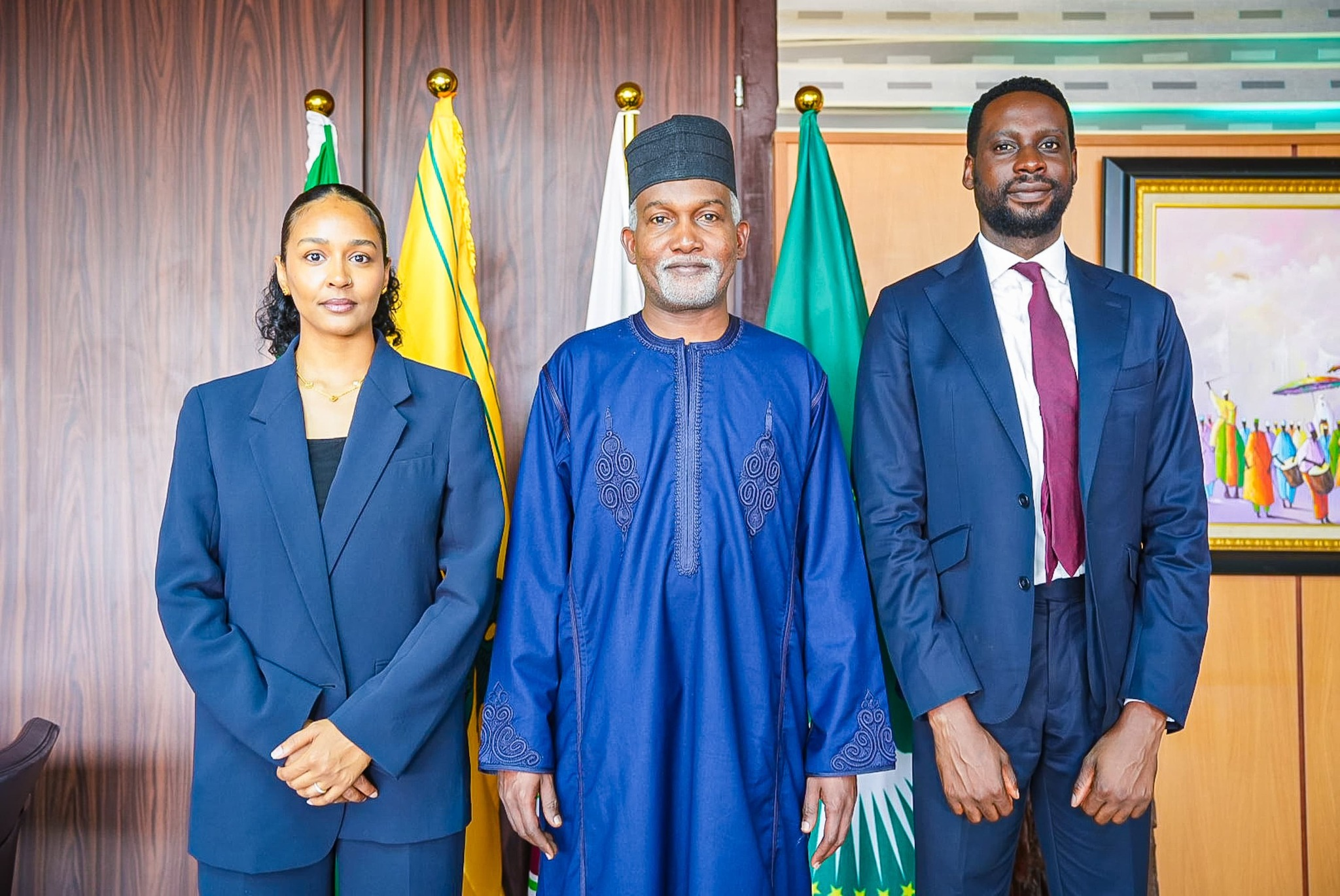 Amb. Yusuf Maitama Tuggar, today received Mr. Chido...